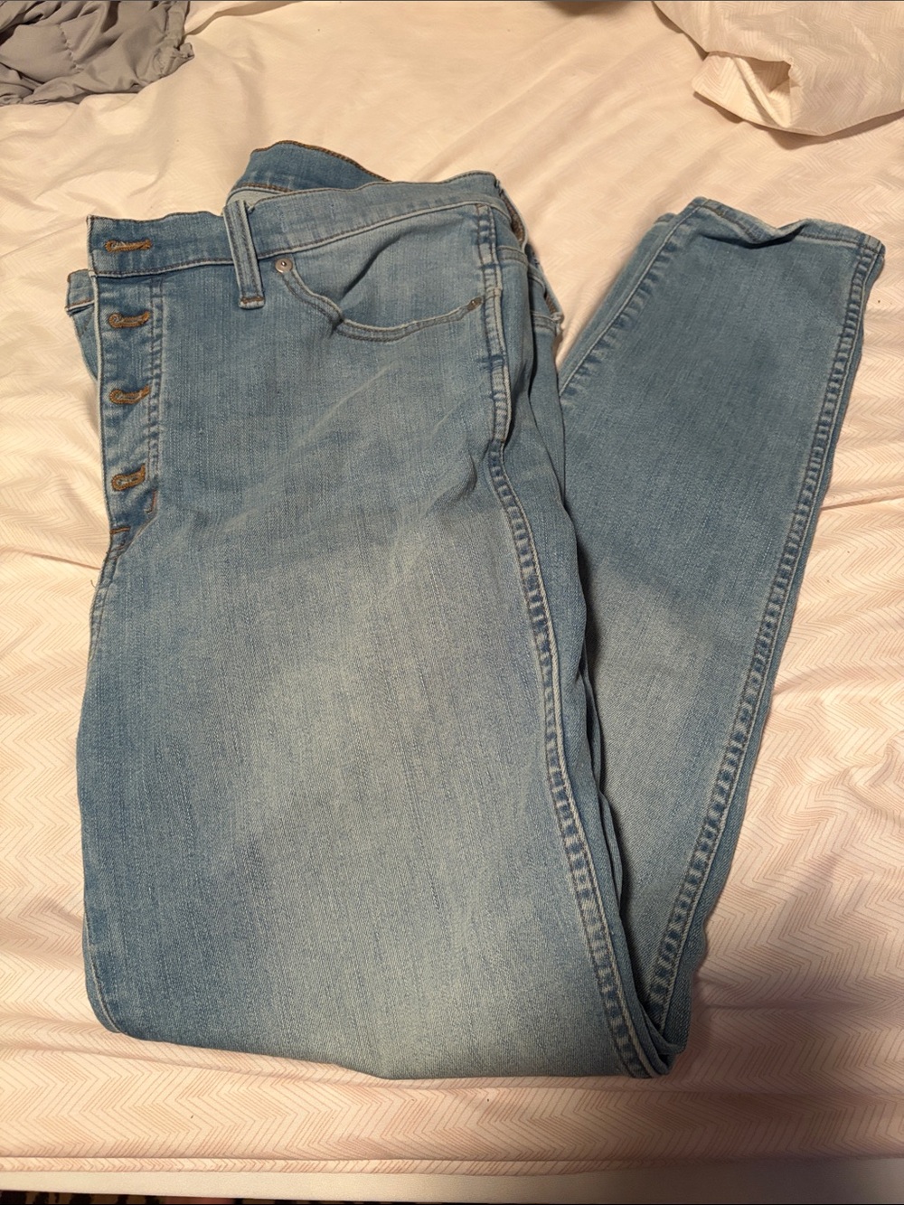 High-Rise Light Blue Madewell Skinny Jeans - 32
